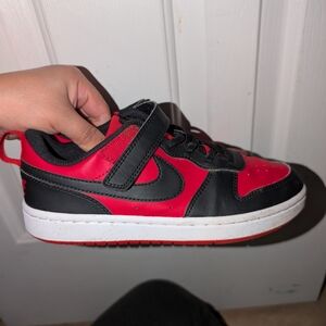 Nike Kids Black and Red Sneakers